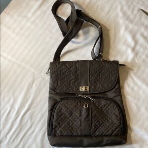 Magellan Outdoors Gray Crossbody Bag Quilted Design